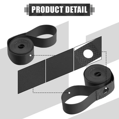 Unique Bargains PVC Bicycle Wheel Rim Strip Rim Tape 2 Pcs 1 Unique Bargains PVC Bicycle Wheel Rim Strip Rim Tape 2 Pcs