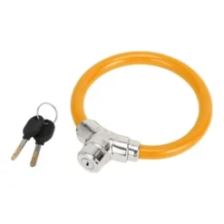Unique Bargains Bicycle Lock Portable Ring Cable Anti-Theft Bike Lock Mini Ring Lock Orange -Futuro Brand GUEST db969185 59a9 4e51 af65 6c872519a5ec