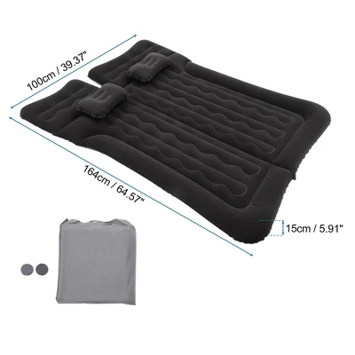 Unique Bargains Car Air Mattress Camping Bed With Pillows Black 5 Unique Bargains Car Air Mattress Camping Bed With Pillows Black - Image 5