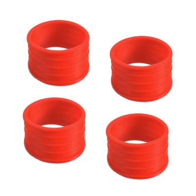 Unique Bargains Silicone Non-Slip Wear-Resistant Tennis Badminton Racket Handle Grip Rings 4 Pcs 7 Unique Bargains Silicone Non-Slip Wear-Resistant Tennis Badminton Racket Handle Grip Rings 4 Pcs - Image 7