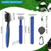 Unique Bargains Golf Clean Tool Set Brush And 2 Club Groove Sharpeners