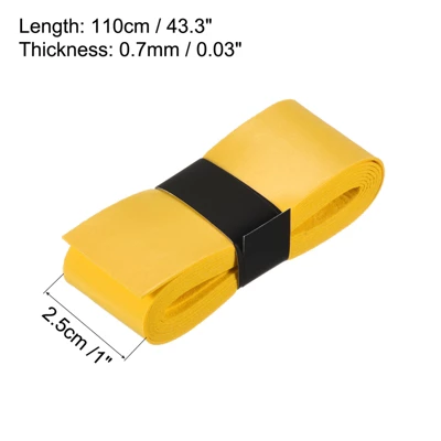 Unique Bargains PU Stretchy Non-Slip Absorb Sweat Tennis Racket Grip Tapes 12 Pcs 2 Unique Bargains PU Stretchy Non-Slip Absorb Sweat Tennis Racket Grip Tapes 12 Pcs - Image 2