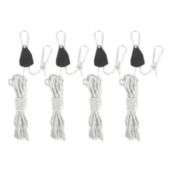 Unique Bargains Adjustable Tent Rope Hanger 1/8" 12.8ft Long 4 Pcs -Futuro Brand GUEST ddcc54f5 4825 4d44 929a 8a406f035f5d