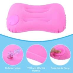 Unique Bargains Neck Support For Hiking Travel TPU Inflatable Camping Pillows 2 Pcs 19.3" X 12.6" -Futuro Brand GUEST df38664f 653f 4406 9d23 ce198d920254