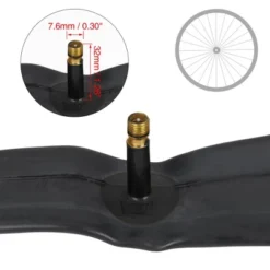 Unique Bargains 26" Bike Inner Tube 26 X 1.95-2.125 American Type Valve With Tire Repair Tool