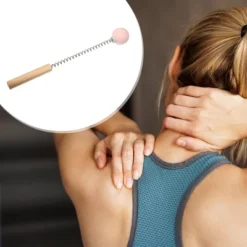 Unique Bargains Single Trigger Point Neck Shoulder Muscle Pain Ease Wood Spring TPR Handheld Neck Massager Pink 1 Pcs -Futuro Brand GUEST e041683d bcbb 46c6 a9f0 701491bb7c30