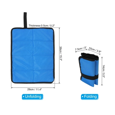 Unique Bargains Camping Waterproof Foldable Oxford Cloth Foam Sleeping Seat Pad 15"x11" 1 Unique Bargains Camping Waterproof Foldable Oxford Cloth Foam Sleeping Seat Pad 15"x11"