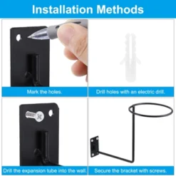 Unique Bargains Metal Rust-proof Durable Wall Mount Helmet Holder 2 Pcs -Futuro Brand GUEST e0a9e12d 36dd 4f91 8ee7 942ffc97845b