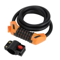 Unique Bargains Bike Lock Spiral Lock 5 Digit Resettable Bike Cable Lock Matte Black Orange 1Set -Futuro Brand GUEST e151a3a9 bf9e 4ee2 9d0b a4aed4d90bfc