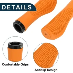 Unique Bargains Bike Handlebar Grips Covers 5.28" Orange 1 Pair -Futuro Brand GUEST e25f9316 8445 4727 ad5d 50baac30662f