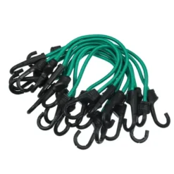 Unique Bargains Strong Elastic Strapping Rope Hooks For Bicycle Dark Green 12 Pcs -Futuro Brand GUEST e26c601a 8110 4e49 b67c 0177269ca8e2