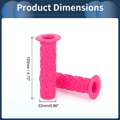 Unique Bargains Bike Handlebar Grips Covers 4.72" Length Pink 1 Pair 2 Unique Bargains Bike Handlebar Grips Covers 4.72" Length Pink 1 Pair - Image 2