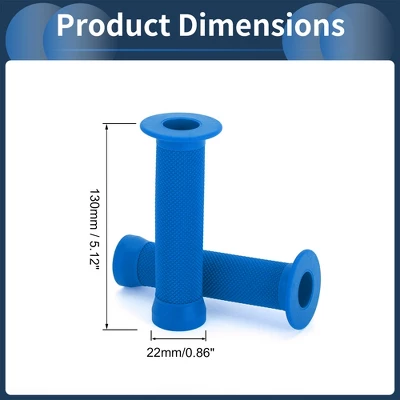 Unique Bargains Bike Handlebar Grips Covers 5.12" Blue 1 Pair 2 Unique Bargains Bike Handlebar Grips Covers 5.12" Blue 1 Pair - Image 2