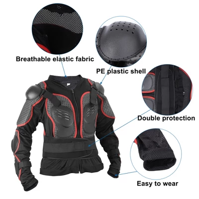 Unique Bargains Dirt Bike Motorcycle Riding Protective Full Body Armor Thorax Back Backbone Protector For Off-Road Cycling Red Size 2XL 2 Unique Bargains Dirt Bike Motorcycle Riding Protective Full Body Armor Thorax Back Backbone Protector For Off-Road Cycling Red Size 2XL - Image 2