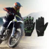 Unique Bargains Motorcycle Gloves Breathable Full Finger Gloves Nylon Outdoor Gloves 1 Pair
