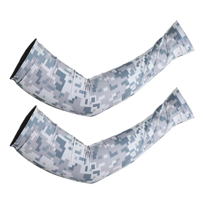 Unique Bargains Basketball Sports Camouflage Cooling Arm Elbow Compression Sleeve Gray White 1 Pair 6 Unique Bargains Basketball Sports Camouflage Cooling Arm Elbow Compression Sleeve Gray White 1 Pair - Image 6