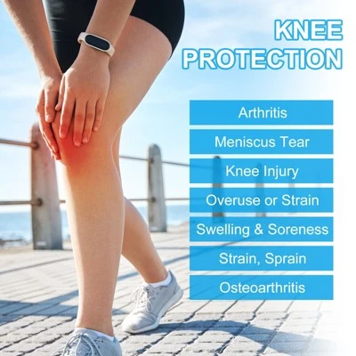 Unique Bargains Compression Knee Calf Pads For Football Basketball Baseball 2 Pcs 3 Unique Bargains Compression Knee Calf Pads For Football Basketball Baseball 2 Pcs - Image 3