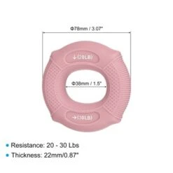 Unique Bargains Rock Climbing Muscle Training Workout Silicone Ring Grip Strengtheners