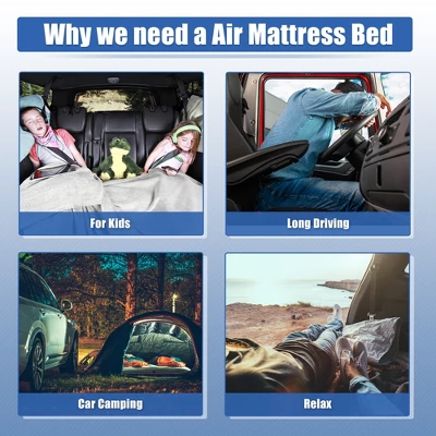 Unique Bargains Universal Inflatable Car Truck Bed Air Mattress Camping Sleeping Pads 5.5-5.8ft 4 Unique Bargains Universal Inflatable Car Truck Bed Air Mattress Camping Sleeping Pads 5.5-5.8ft - Image 4
