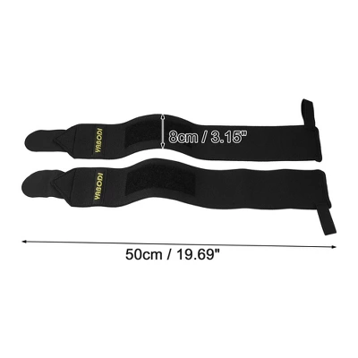 Unique Bargains Professional Wrist Bandages Black 1 Pair 3 Unique Bargains Professional Wrist Bandages Black 1 Pair - Image 3