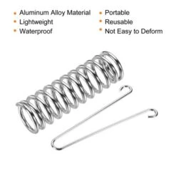 Unique Bargains Tent Spring Buckle Heavy Type Stainless Steel Rope Tensioner Silver 4.7"x1.5" -Futuro Brand GUEST ea21ad4a e639 4456 9632 bae5a4b53a47