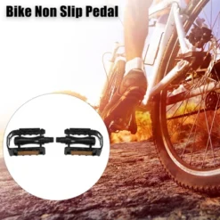 Unique Bargains Non Slip Pedals Platform Flat Bicycle Pedals 9/16'' For Road Bikes MTB Mountain Bikes Black 1 Pair -Futuro Brand GUEST ea288ffa 7ce8 4521 a1b6 b224c8fb6c00