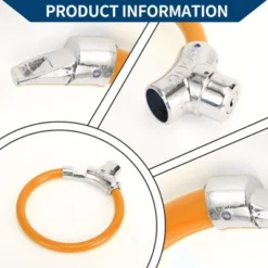 Unique Bargains Bicycle Lock Portable Ring Cable Anti-Theft Bike Lock Mini Ring Lock Orange