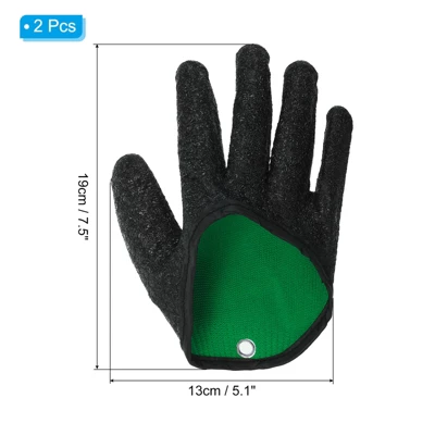 Unique Bargains High Strength Cut Resistant Waterproof Easy To Clean Anti-Slip Fishing Gloves 2 Pcs 1 Unique Bargains High Strength Cut Resistant Waterproof Easy To Clean Anti-Slip Fishing Gloves 2 Pcs
