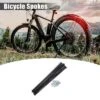 Unique Bargains 14G J Bend Bike Spokes With Nipples Steel Black 36 Pcs