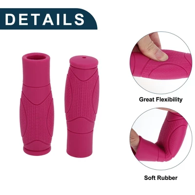 Unique Bargains Bike Handlebar Grips Covers 4.92" Long Pink 1 Pair 2 Unique Bargains Bike Handlebar Grips Covers 4.92" Long Pink 1 Pair - Image 2