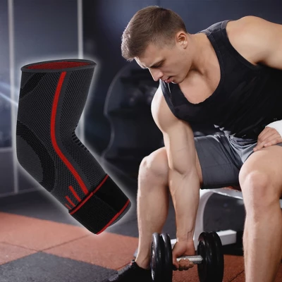 Unique Bargains Elbow Protection Elbow Pads Tightening Breathable Elbow Pads With Straps For Sports 1 Pair 5 Unique Bargains Elbow Protection Elbow Pads Tightening Breathable Elbow Pads With Straps For Sports 1 Pair - Image 5