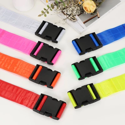 Unique Bargains Adjustable High Visibility Running Reflective Belt For Motorcycling Cycling 2 Pcs 2 Unique Bargains Adjustable High Visibility Running Reflective Belt For Motorcycling Cycling 2 Pcs - Image 2