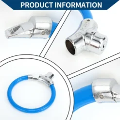 Unique Bargains Bicycle Lock Portable Ring Cable Anti-Theft Bike Lock Mini Ring Lock Blue