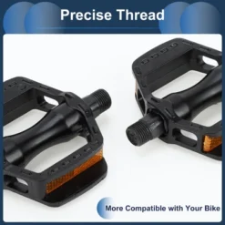 Unique Bargains Cycling Bicycle Pedals 9/16" Spindle Aluminum Alloy For Road Mountain BMX MTB Bike Black -Futuro Brand GUEST ec6aa89f 1c89 427d ad14 63ef3d1ddb07