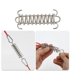 Unique Bargains Rope Buckle Tensioner Silver Tone 4 Pcs -Futuro Brand GUEST ec6f9e50 1c6a 4922 8ad3 dda4e929cf38