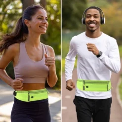 Unique Bargains Waist Pack Bag With Water Bottle Holder Fluorescent Green 1 Pc -Futuro Brand GUEST ed44c8b4 81f0 4b5c 9de9 08a53bee45f9