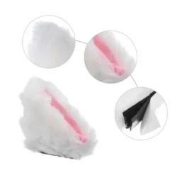 Unique Bargains Cat Ears Shape For Helmet Decor Accessory White Pink 1 Pair -Futuro Brand GUEST ed4d96df ecec 498b b48f 65aa1bded834