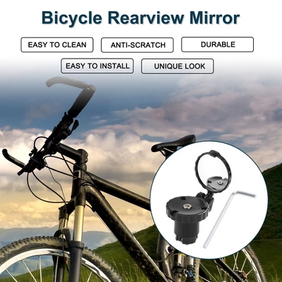 Bike Rearview Mirror 4.4x4cm Adjustable | Front Handlebar Bike Mirror Black With Mounting Accessories For Bicycle Mountain Road Bike 1 Set 1 Bike Rearview Mirror 4.4x4cm Adjustable | Front Handlebar Bike Mirror Black With Mounting Accessories For Bicycle Mountain Road Bike 1 Set