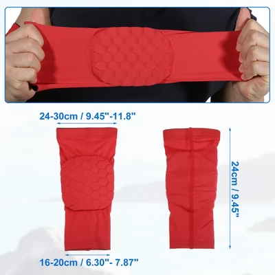 Unique Bargains 2pcs Elbow Brace Support Sleeve Elbow Pad Sleeve For Women Men Red M Size 1 Unique Bargains 2pcs Elbow Brace Support Sleeve Elbow Pad Sleeve For Women Men Red M Size