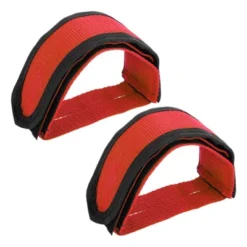 Unique Bargains Bike Pedal Straps Toe Clips Straps Adjustable Anti-Slip Bicycle Feet Straps Red 1 Pair -Futuro Brand GUEST ef308a42 e126 493a 9618 f27c7d42556e