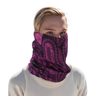 Unique Bargains Sunscreen Waterdrops Pattern Face Scarf Mask Purple 1 Pc 5 Unique Bargains Sunscreen Waterdrops Pattern Face Scarf Mask Purple 1 Pc - Image 5