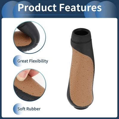 Unique Bargains Bike Handlebar Grips Covers 5.31" Brown 1 Pair 3 Unique Bargains Bike Handlebar Grips Covers 5.31" Brown 1 Pair - Image 3