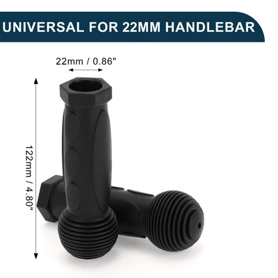 Unique Bargains Bike Handlebar Grips Covers 4.8" Black 1 Pair 4 Unique Bargains Bike Handlebar Grips Covers 4.8" Black 1 Pair - Image 4