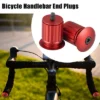 Unique Bargains Aluminum Alloy End Plugs Bicycle Handlebar End 17.5-22mm 1 Pair