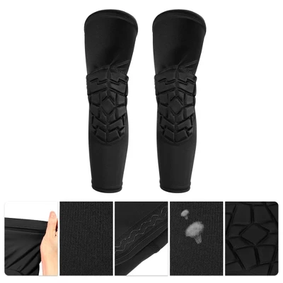 Unique Bargains Block Shape Knee Brace Protection Sponge Knee Pads Soft Breathable Knee Support Black 1 Pair 2 Unique Bargains Block Shape Knee Brace Protection Sponge Knee Pads Soft Breathable Knee Support Black 1 Pair - Image 2