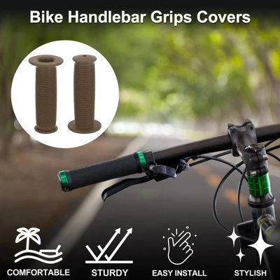 Unique Bargains Bike Handlebar Grips Covers 3.94" Brown 1 Pair 1 Unique Bargains Bike Handlebar Grips Covers 3.94" Brown 1 Pair