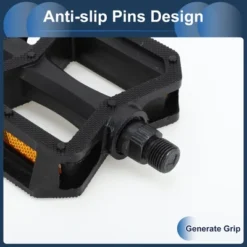 Unique Bargains Bicycle Pedals 9/16" Spindle Plastic For Road Mountain BMX MTB Bike Black -Futuro Brand GUEST f44e8f14 d8a4 4975 af0a b077856653db