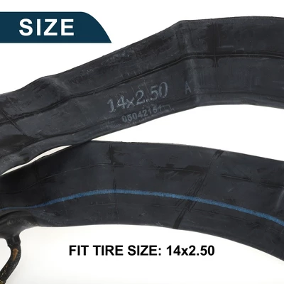Unique Bargains Bike MTB Cycling Inner Tire 14x2.5 Inch Durable Bent Valve Bicycle Inner Tube 1 Pcs 2 Unique Bargains Bike MTB Cycling Inner Tire 14x2.5 Inch Durable Bent Valve Bicycle Inner Tube 1 Pcs - Image 2