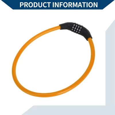 Unique Bargains Bicycle Lock Security Lock Resettable 4 Digit Combination Chain Bike Lock Orange 4 Unique Bargains Bicycle Lock Security Lock Resettable 4 Digit Combination Chain Bike Lock Orange - Image 4