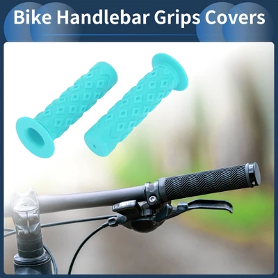 Unique Bargains Bike Handlebar Grips Covers 4.72" Long Blue 1 Pair 1 Unique Bargains Bike Handlebar Grips Covers 4.72" Long Blue 1 Pair